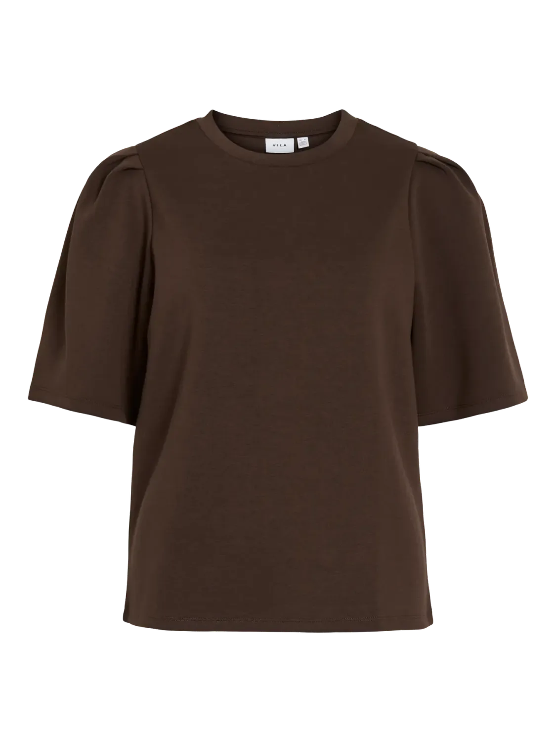 Vila VIREFLECT O-NECK 2/4 TOP/DFS Coffee Bean 14108620
