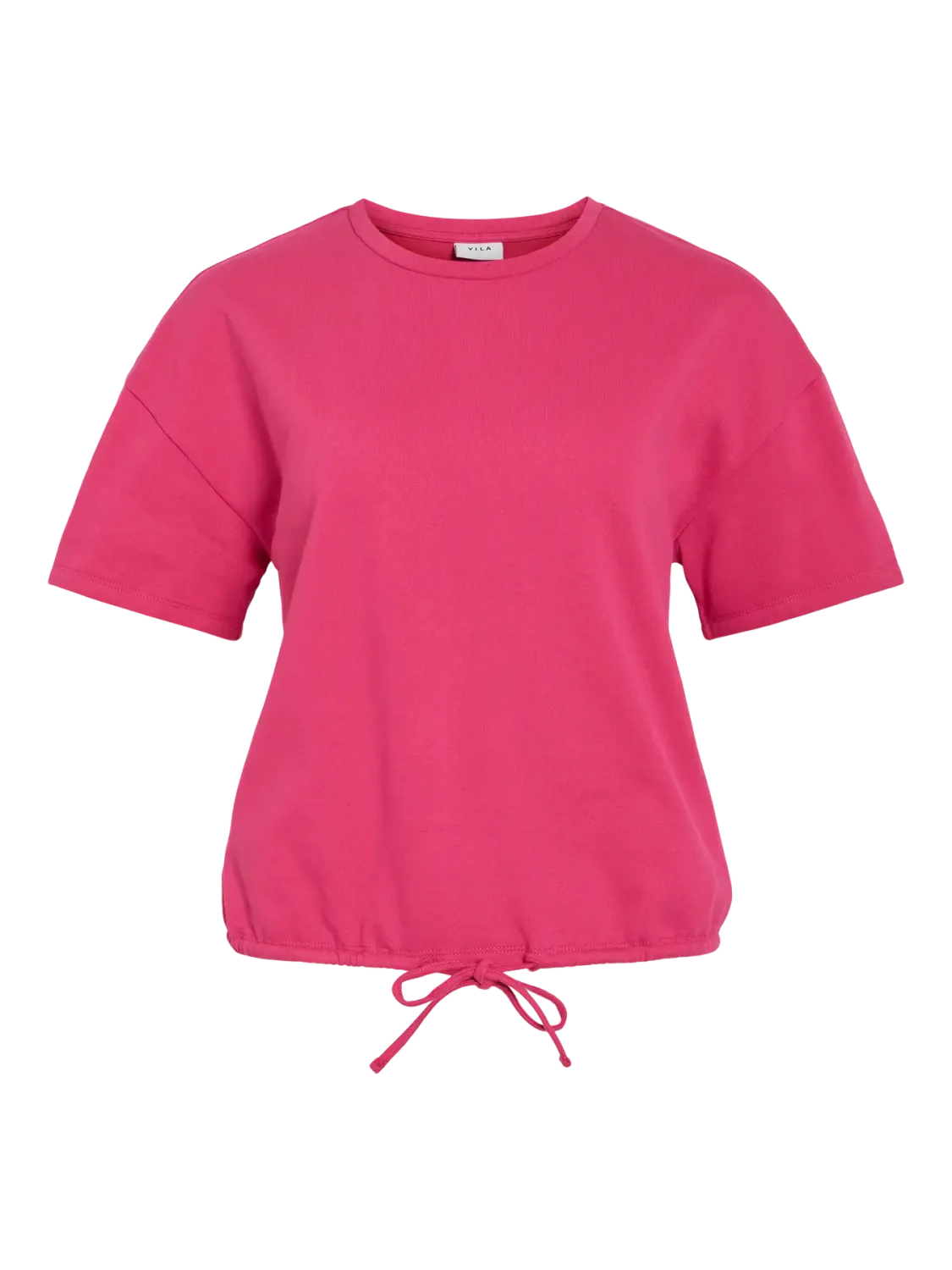 Vila VIFRANNE S/S SWEAT TOP/KA Fuchsia Pink/CADMIUM 14114692