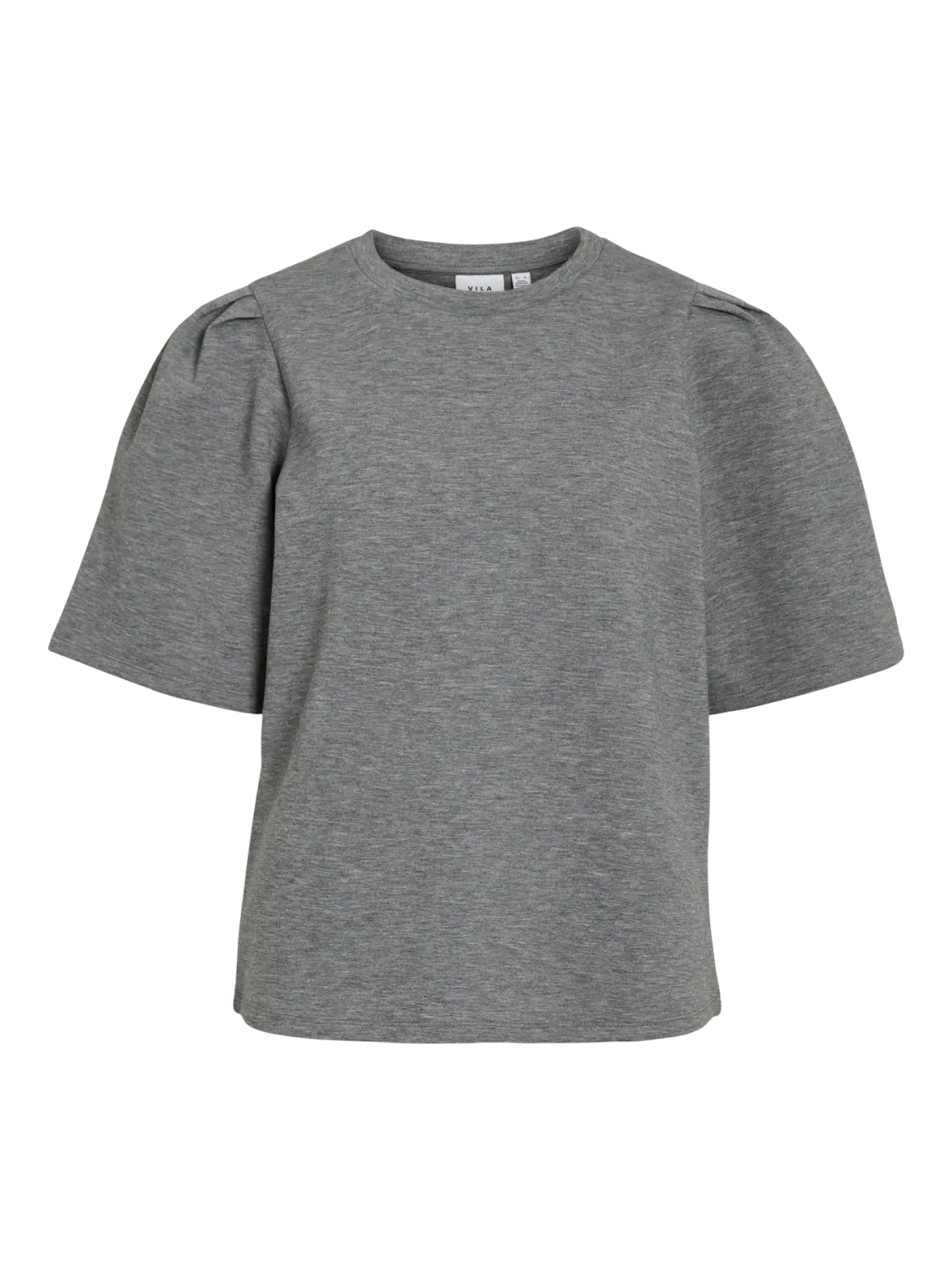 Vila VIREFLECT O-NECK 2/4 TOP/DFS Medium Grey Melange 14108620
