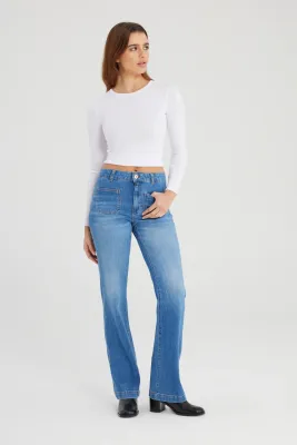 Cup Of Joe Denim high waist bootcut Medium Blue Diana