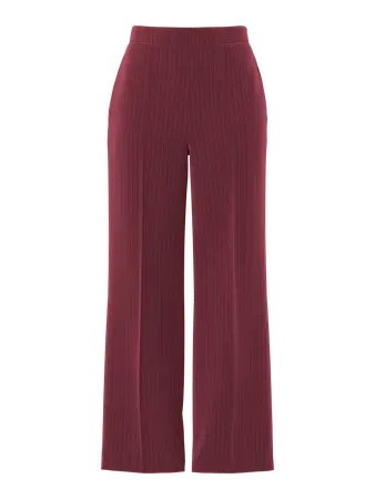 Pieces PCBOZZY HW WIDE STRIPED PANTS NOOS : Tawny Port/PINSTRIPE 17130407