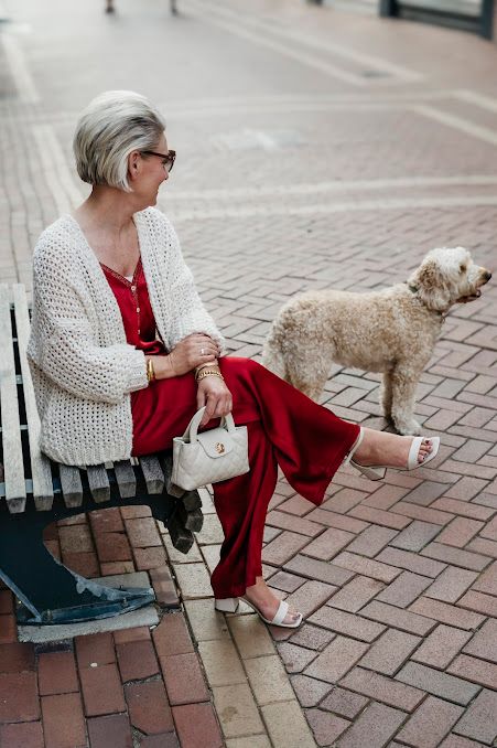 Nameless Broek Satijn bordeaux 61629-r