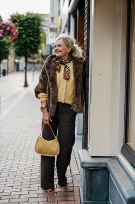 Nameless faux fur bontje taupe Celia