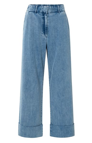 YaYa Denim pantalon w roll up - L32 BLUE DENIM 01-311105-508