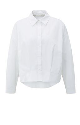 YaYa Poplin blouse with front pleat PURE WHITE 01-201167-508 YaYa Poplin blouse with front pleat PURE WHITE 01-201167-508