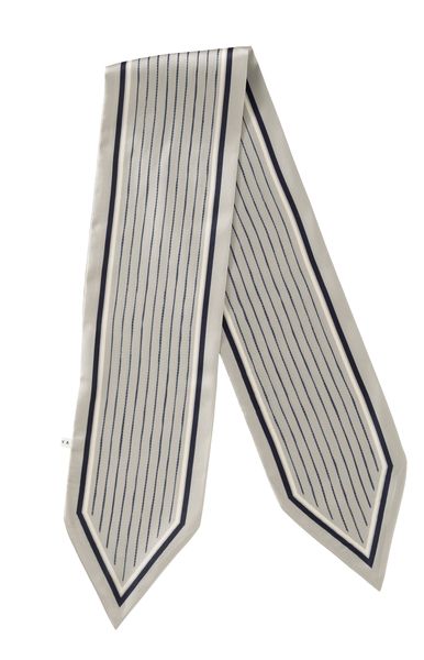 YaYa Striped small scarf SAND BEIGE DESSIN 03-501044-508