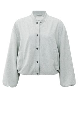 YaYa Woven oversized jacket LIGHT GREY MELANGE 01-511039-508