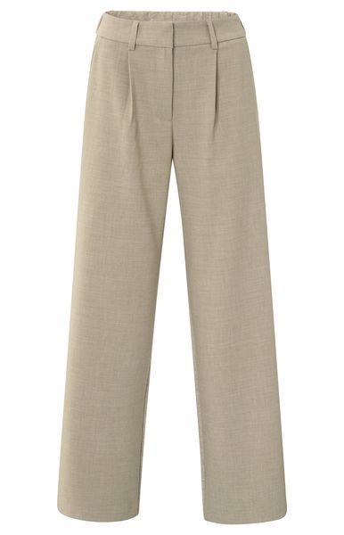 YaYa Woven wide leg trousers with j SAND BEIGE 01-301214-508