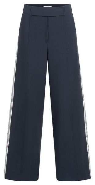 YaYa High waist wide leg trousers w INKWELL BLUE 01-301215-508