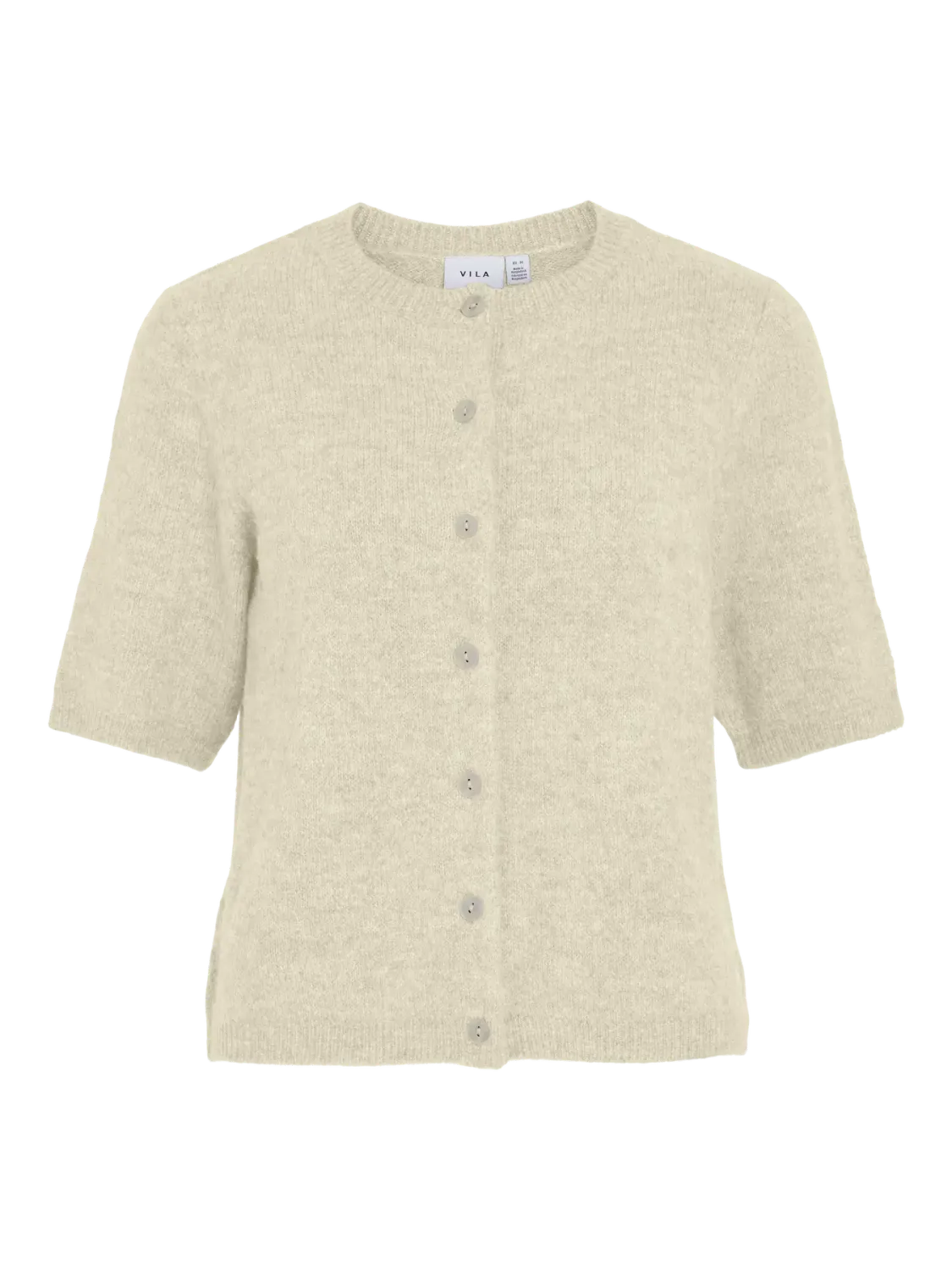 Vila VIDAINTY O-NECK 2/4 KNIT CARDIGAN/1 Super Light Natural 14108837