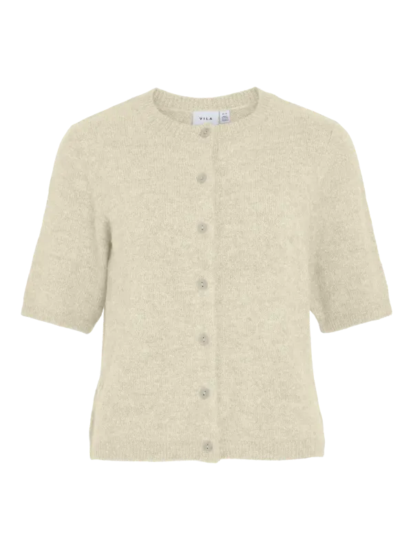 Vila VIDAINTY O-NECK 2/4 KNIT CARDIGAN/1 Super Light Natural 14108837