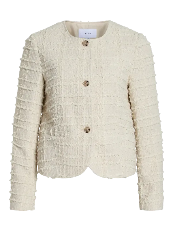 Vila VILIKEY L/S SHORT JACKET Birch 14107582