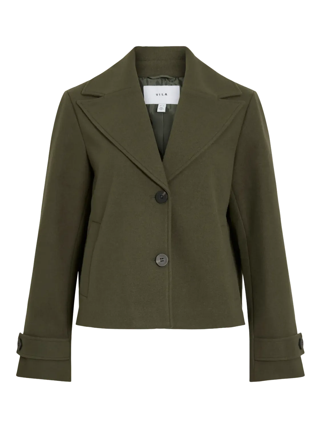 Vila VISOLO L/S SHORT JACKET/TES/1 Deep Depths 14099249