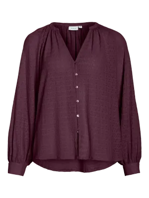 Vila VIBABERA V-NECK L/S SHIRT Fig 14110148
