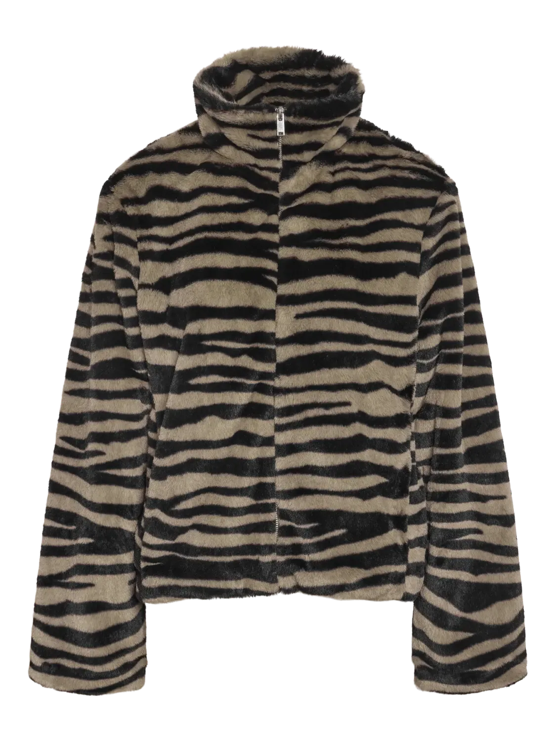 Noisy May NMSEOUL FUR JACKET DD Aluminum/ZEBRA 27034227