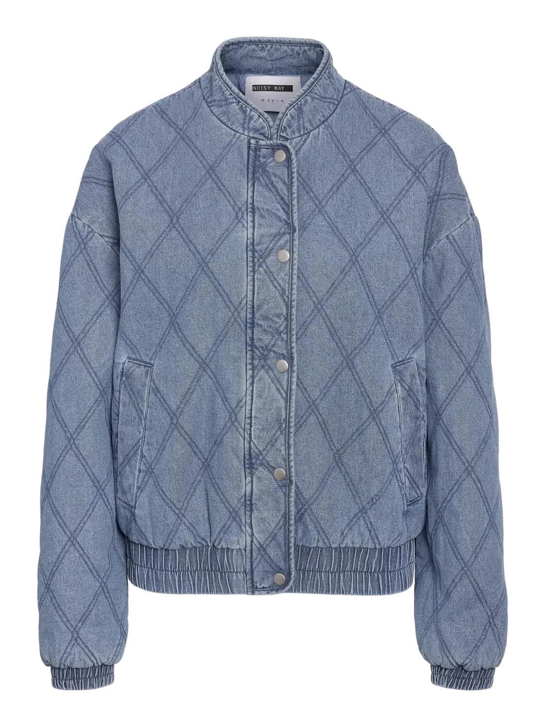 Noisy May NMCLAIRE QUILT DENIM JACKET Light Blue Denim 27034965