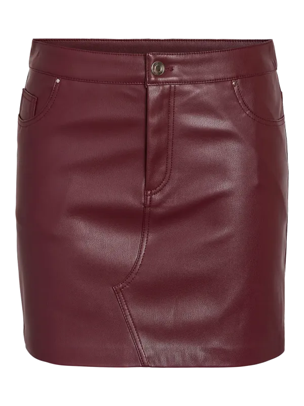 Noisy May NMKATE NW PU SKIRT NOOS Windsor Wine 27034748