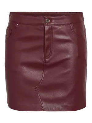 Noisy May NMKATE NW PU SKIRT NOOS Windsor Wine 27034748 Noisy May NMKATE NW PU SKIRT NOOS Windsor Wine 27034748