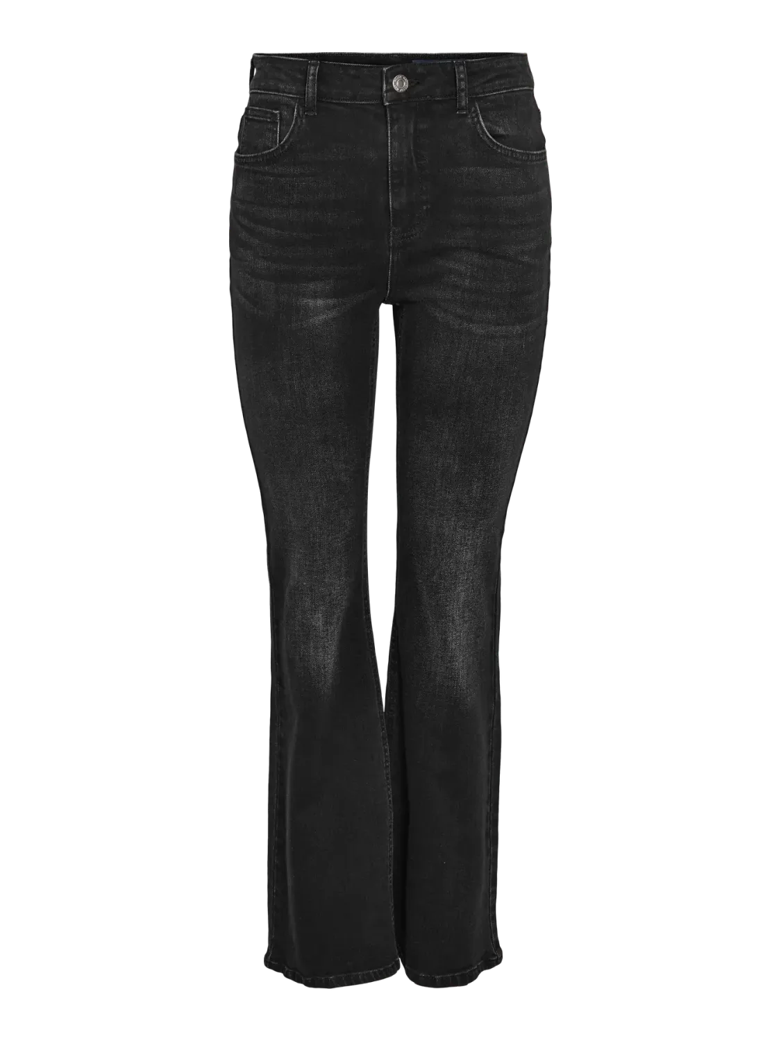 Noisy May NMKAREEN HW FLARE LEG JEANS AZ423BL: Black Denim 27034387