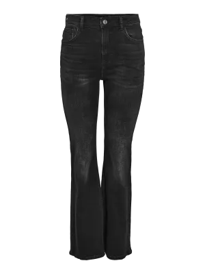 Noisy May NMKAREEN HW FLARE LEG JEANS AZ423BL: Black Denim 27034387 Noisy May NMKAREEN HW FLARE LEG JEANS AZ423BL: Black Denim 27034387