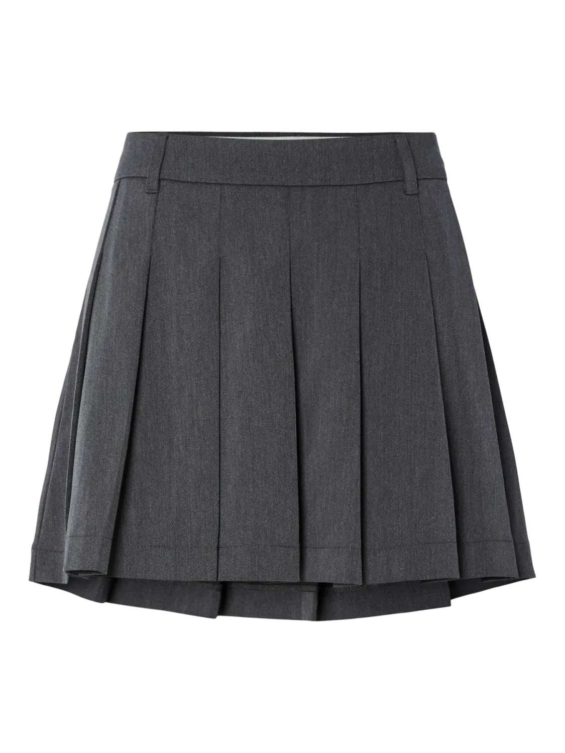 Pieces PCJINKX HW PLEATED SKIRT Asphalt/Melange 17159006