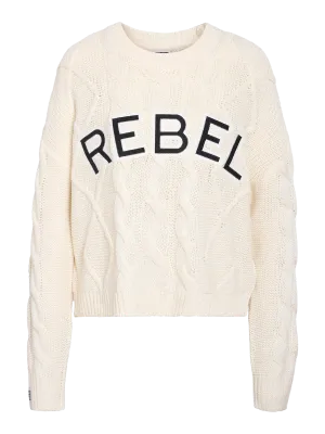 Noisy May NMREBECCA L/S O-NECK CABLE KNIT 244775001 27035203
