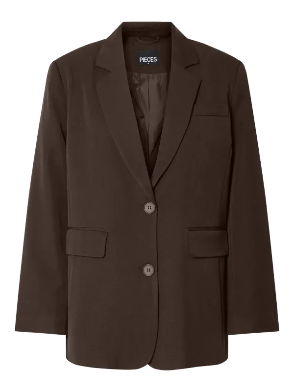 Pieces PCKAMIL LS LOOSE BLAZER NOOS BC Hot Fudge 17157464