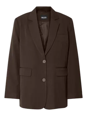 Pieces PCKAMIL LS LOOSE BLAZER NOOS BC Hot Fudge 17157464