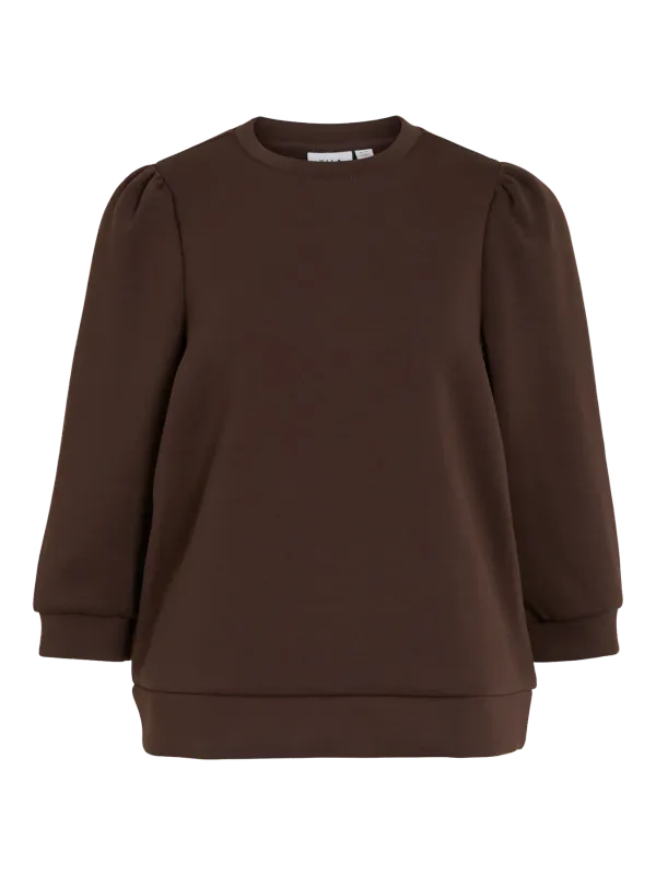 Vila VIREFLECT 3/4 SWEATSHIRT /LN Coffee Bean 14112387