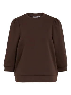 Vila VIREFLECT 3/4 SWEATSHIRT /LN Coffee Bean 14112387