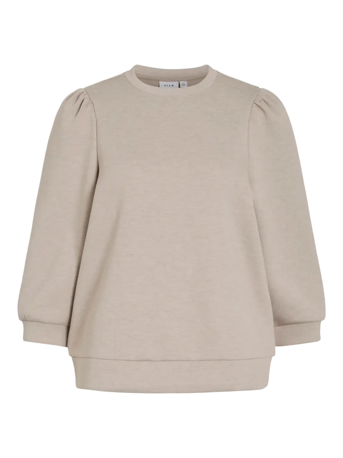 Vila VIREFLECT 3/4 SWEATSHIRT /LN Natural Melange 14112387