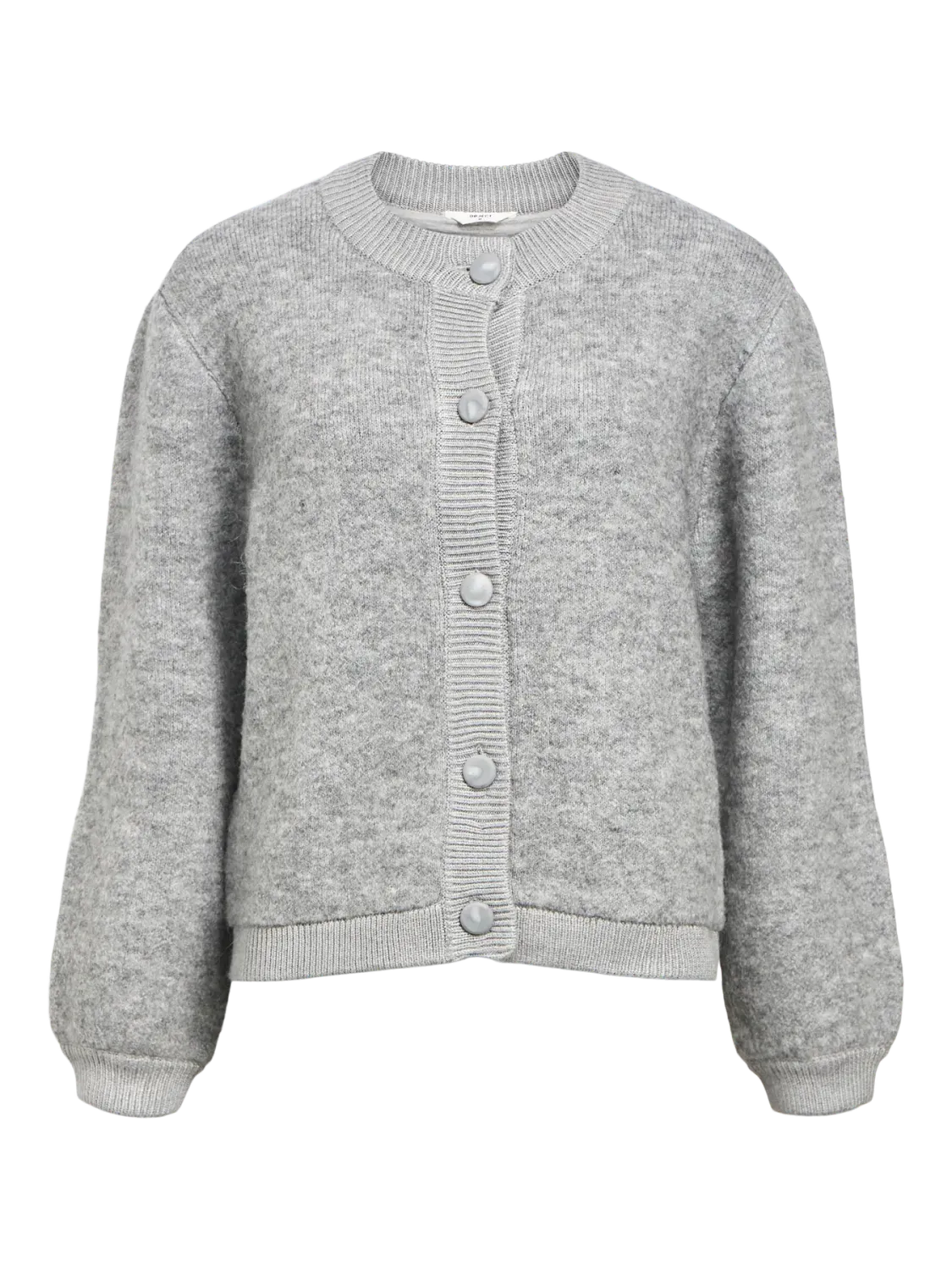 Object OBJMERLE LS LO KNIT BOMBER NOOS Medium Grey Melange 23046912