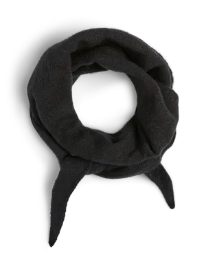 Pieces PCKOMMA TRIANGLE SCARF NOOS BC Black 17159754 Pieces PCKOMMA TRIANGLE SCARF NOOS BC Black 17159754
