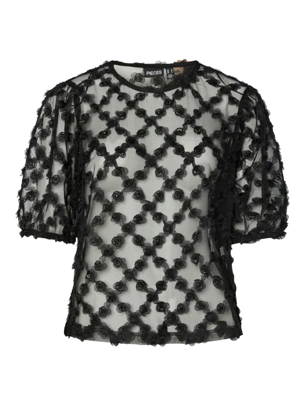 Pieces PCMICHAEL 2/4 TOP JRS Black 17160835