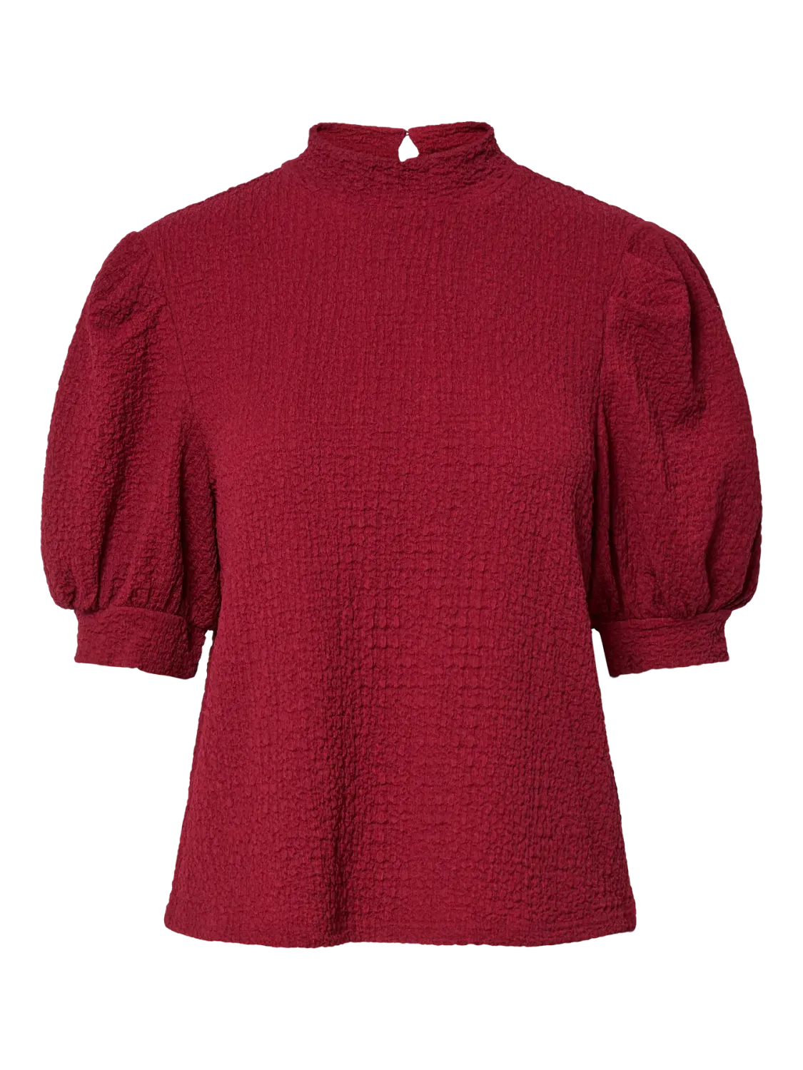Pieces PCJAMAL 2/4 HIGH NECK TOP JRS BC Biking Red 17159293