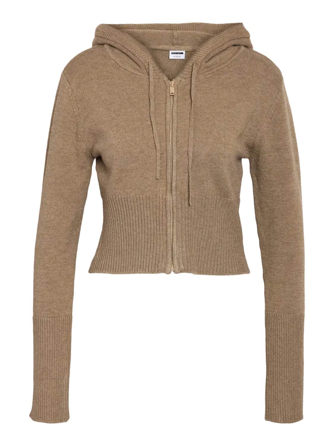 Noisy May NMNOURIA L/S ZIP KNIT CARDIGAN FWD : Toasted Coconut 27034672