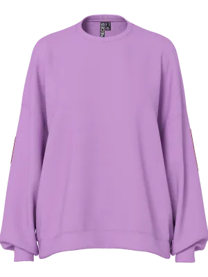 Pieces PCFANY LS O-NECK OVERSIZED SWEAT JR: African Violet/TOKYO 17164992