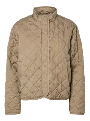Pieces PCJIONA QUILTED JACKET BC Greige 17159613
