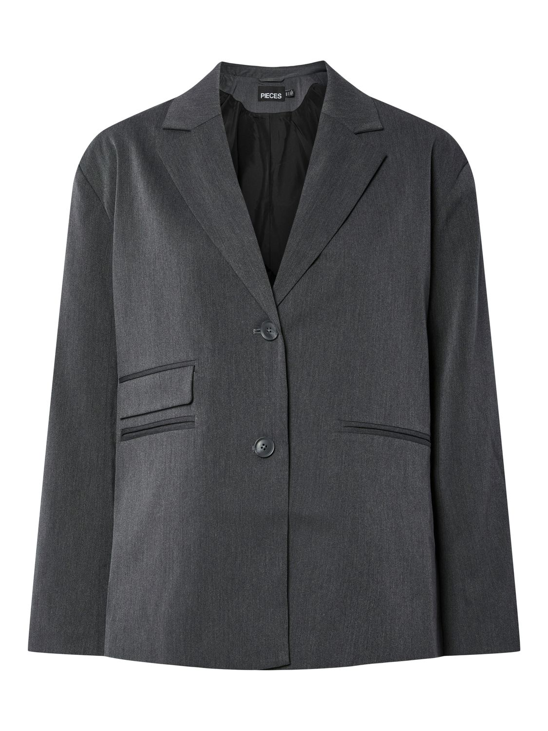 Pieces PCJINKX OVERSIZE BLAZER Asphalt/Melange 17159004