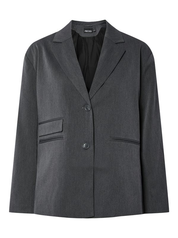 Pieces PCJINKX OVERSIZE BLAZER Asphalt/Melange 17159004