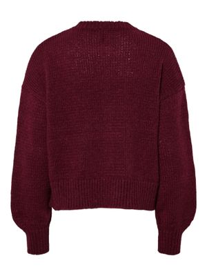 Pieces PCJELENA LS O-NECK KNIT CARDIGAN BC Tawny Port 17160645