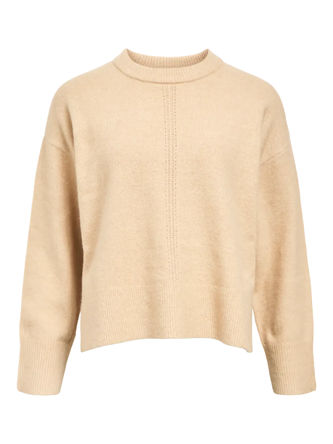 Object OBJJUNO L/S LO O-NECK KNIT NOOS Tannin/Melange 23046885
