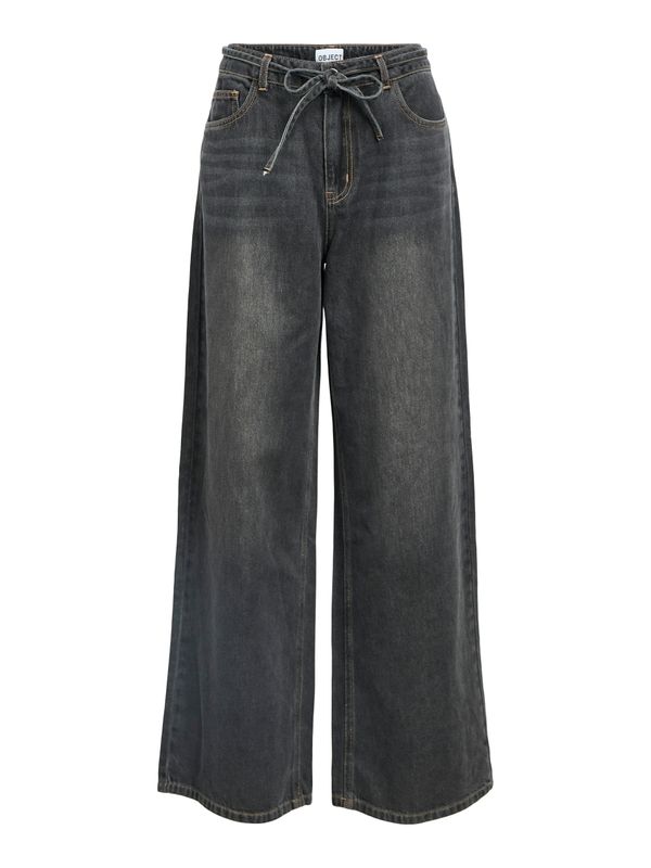 Object OBJROSIE MW WIDE JEANS NOOS Medium Grey Denim 23046943