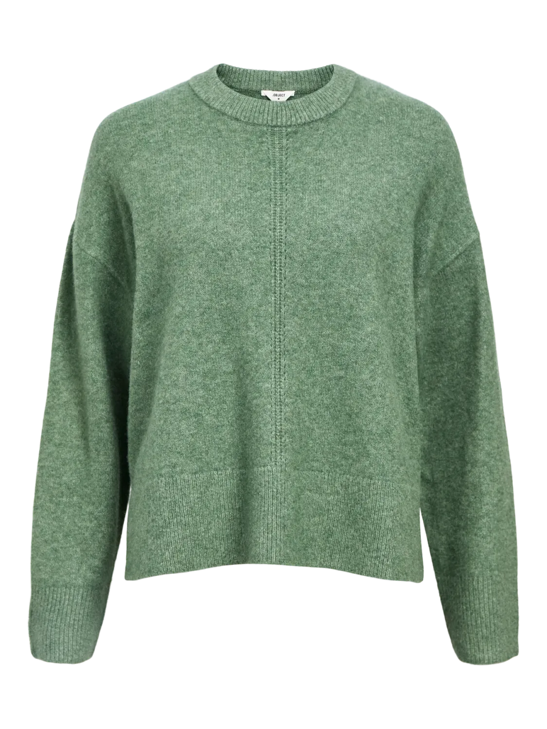Object OBJJUNO L/S LO O-NECK KNIT NOOS Laurel Wreath/Melang 23046885