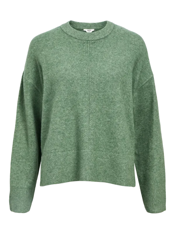 Object OBJJUNO L/S LO O-NECK KNIT NOOS Laurel Wreath/Melang 23046885