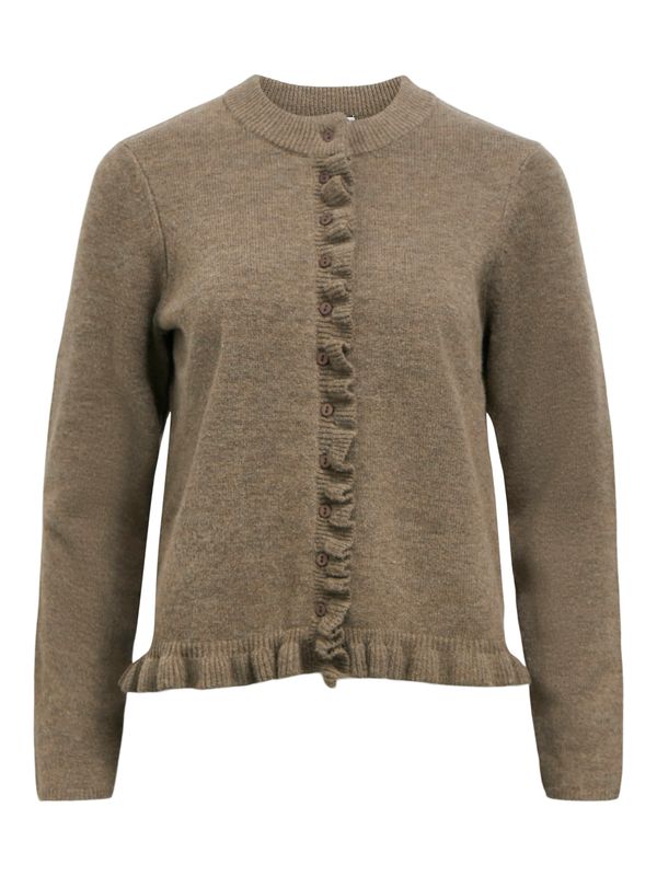 Object OBJELVA L/S RE KNIT CARDIGAN DIV Morel/Melange 23047779