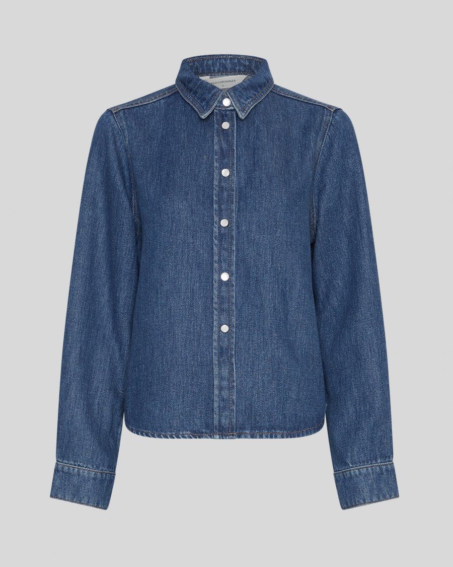 MSCH Copenhagen MSCHLaurentine Rue Shirt MID BLUE WASH 19280