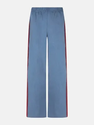 Ydence Pants Zizi Tall Denim blue/burgundy F25N-76128T