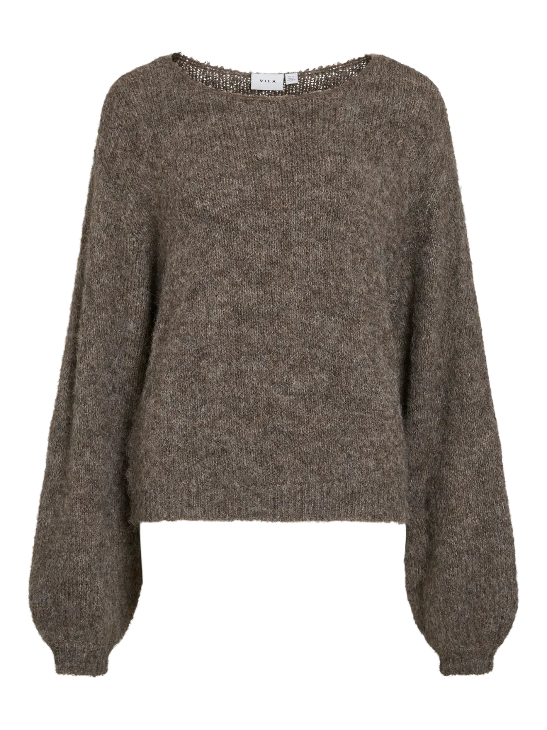 Vila VIMARLEY L/S KNIT PULLOVER Falcon/MELANGE 14110972