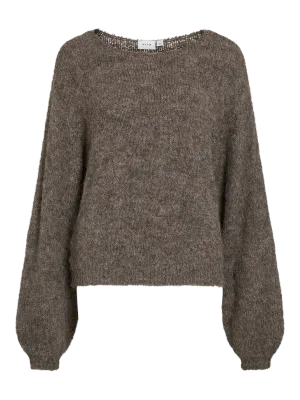 Vila VIMARLEY L/S KNIT PULLOVER Falcon/MELANGE 14110972